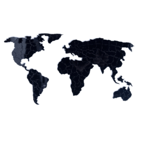 Qual é o charme do quebra-cabeça mapa mundi na decoração de ambientes criativos?